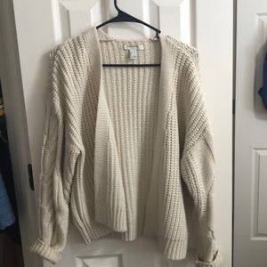 Cream knit cardigan